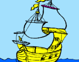 Dibuix Vaixell pintat per ELOI TORRAS