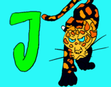 Dibuix Jaguar pintat per julia belles lopez
