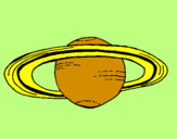 Dibuix Saturn pintat per josep
