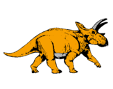 Dibuix Triceratops pintat per thomas