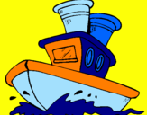 Dibuix Vaixell en el mar  pintat per oczwtrtygtfffo0`k ug