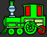 Dibuix Tren pintat per uriel