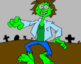 Dibuix Zombie pintat per alex