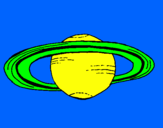 Dibuix Saturn pintat per marta