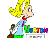 Dibuix Horton - Sally O'Maley pintat per emma