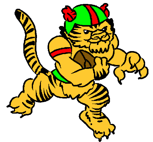 Dibuix Jugador tigre pintat per joan-lluc marti