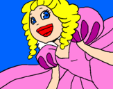 Dibuix Princesa riallera pintat per aicha