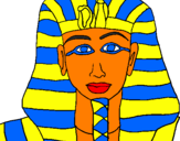 Dibuix Tutankamon pintat per joan g.