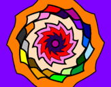 Dibuix Mandala 9 pintat per marc lafuente suñol
