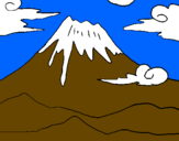 Dibuix Mont Fuji pintat per RCR
