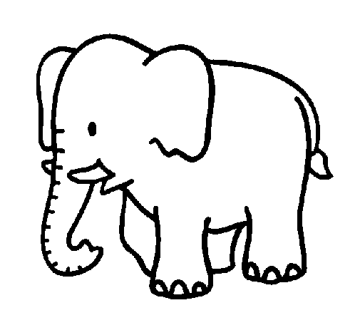 Dibuix Elefant bebè pintat per ALEXANDRA