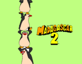 Dibuix Madagascar 2 Pingüins pintat per Bernat