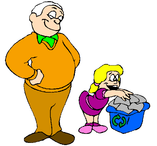 Pare i filla reciclant