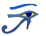 Dibuix Ull Horus pintat per ocior