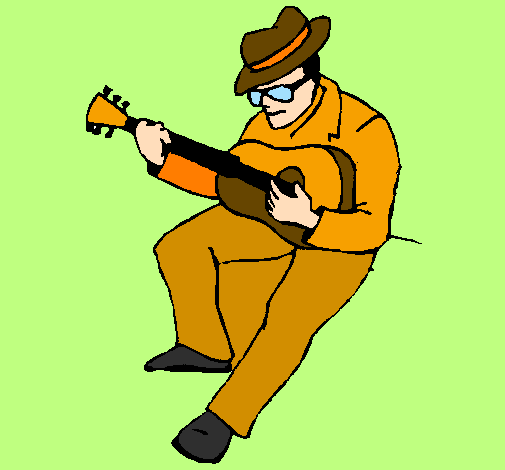 Guitarrista amb barret 