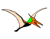 Dibuix Pterodàctil pintat per ole