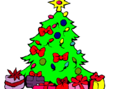 Dibuix Arbre de Nadal pintat per arbre de Nadal