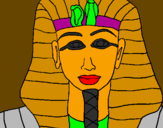 Dibuix Tutankamon pintat per javier