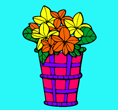 Cistell amb flors 3