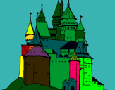 Dibuix Castell medieval pintat per anònim