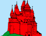 Dibuix Castell medieval pintat per LAURA