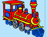 Dibuix Tren pintat per Joan