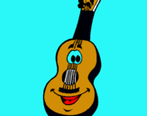 Dibuix Guitarra espanyola pintat per judit
