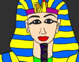 Dibuix Tutankamon pintat per Sergi