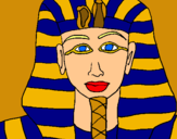 Dibuix Tutankamon pintat per jairo