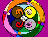 Dibuix Mandala 5 pintat per marc lafuente suñol