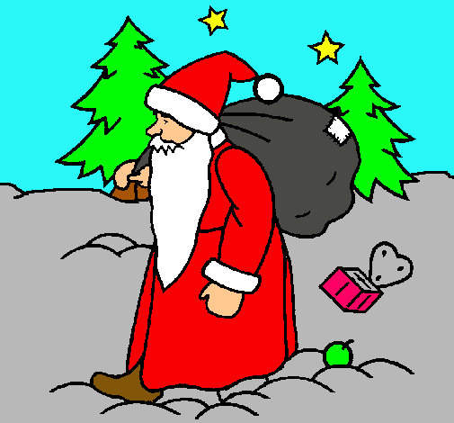Papa Noel repartint regals 