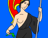 Dibuix Atenea pintat per helena