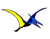 Dibuix Pterodàctil pintat per MIQUEL
