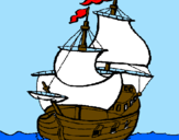 Dibuix Vaixell pintat per joana
