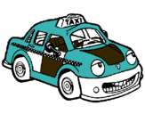Dibuix Herbie taxista pintat per FFFF
