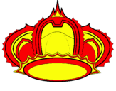 Dibuix Corona reial pintat per lotte