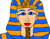Dibuix Tutankamon pintat per Arnau Pérez Caparrós