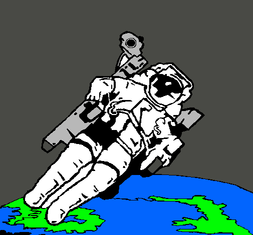 Astronauta en l'espai