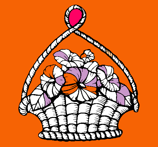Cistell amb flors
