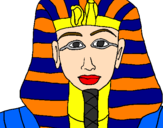 Dibuix Tutankamon pintat per tutankamon