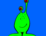 Dibuix Mini extraterrestre pintat per SAIITO