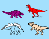 Dibuix Dinosauris de terra pintat per POL 