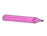 Dibuix Llapis  pintat per llapis rosa