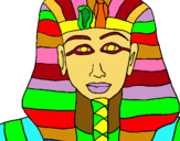 Dibuix Tutankamon pintat per ramses el farao