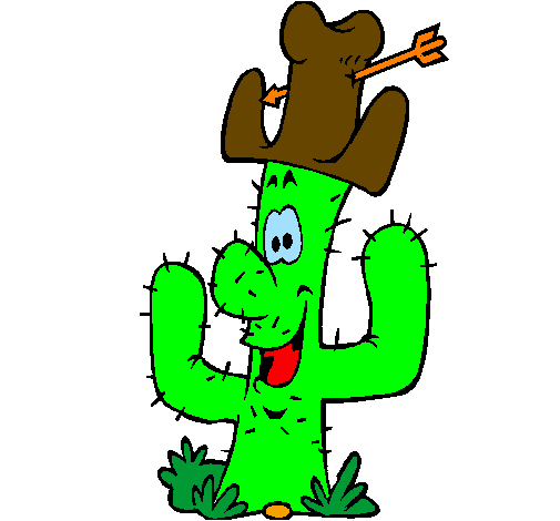 Cactus amb barret 