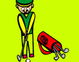 Dibuix Jugador de golf II pintat per montserrat