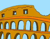 Dibuix Coliseu pintat per Marina 