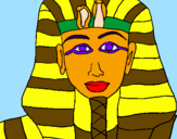 Dibuix Tutankamon pintat per KAJ