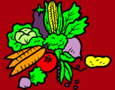 Dibuix verdures pintat per 3B19