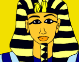 Dibuix Tutankamon pintat per ivanna